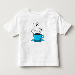 Camiseta De Bebé Una copa de café para fumar fantasma