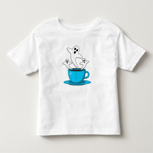 Camiseta De Bebé Una copa de café para fumar fantasma (Anverso)