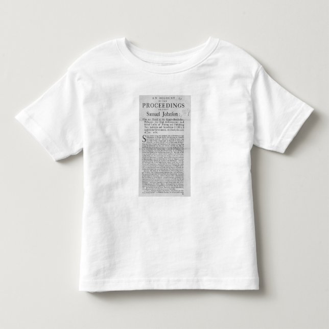 Camiseta De Bebé Una cuenta de los procedimientos (Anverso)
