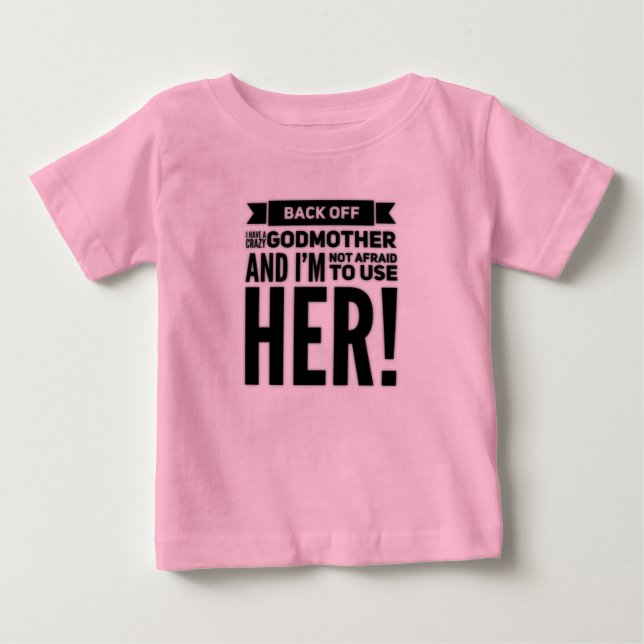 Camiseta De Bebé Una diosa y divertida madre dice (Anverso)