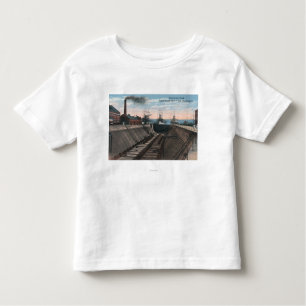 Camiseta De Bebé Una dique seco vacía, astillero de la marina de