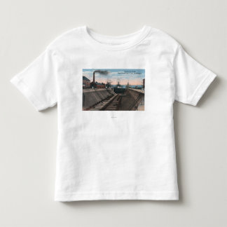 Camiseta De Bebé Una dique seco vacía, astillero de la marina de