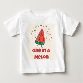 Camiseta De Bebé Una en un Melón - Diseño de Sandía + Sé Feliz por 