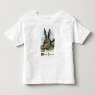 Camiseta De Bebé Una escena feliz del conejo de EastertideGray