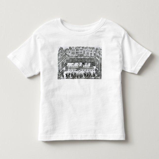Camiseta De Bebé Una escena Jousting (Anverso)