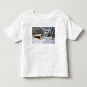 Camiseta De Bebé Una escena nevada en el pequeño estanque de Lyford