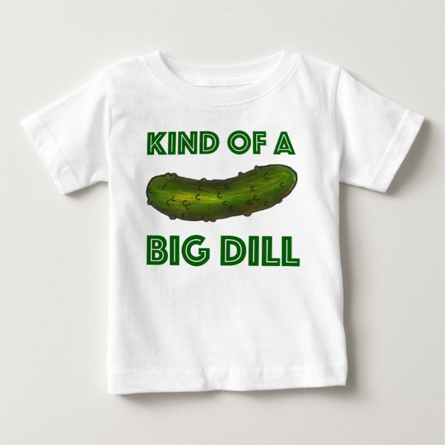 Camiseta De Bebé Una especie de "Big Dill" (Acuerdo) Green Kosher S (Anverso)