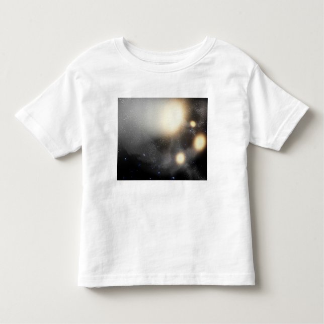 Camiseta De Bebé Una explosión de galaxias (Anverso)