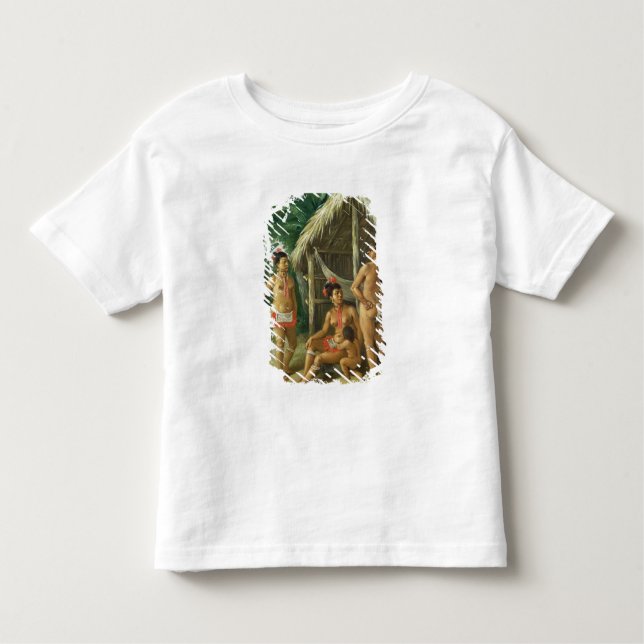 Camiseta De Bebé Una familia del Carib de las islas de sotavento (Anverso)