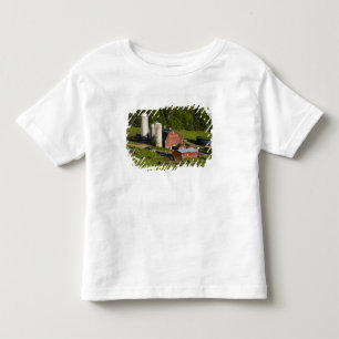 Camiseta De Bebé Una granja en Barnet Center, Vermont. Connecticut
