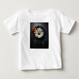 Camiseta De Bebé Una imagen estilizada de una margarita floreciente
