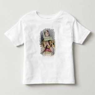 Camiseta De Bebé Una joven con vestimenta turca (con lápiz sobre