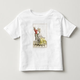 Camiseta De Bebé Una joven en un Peignoir con su peluquera,