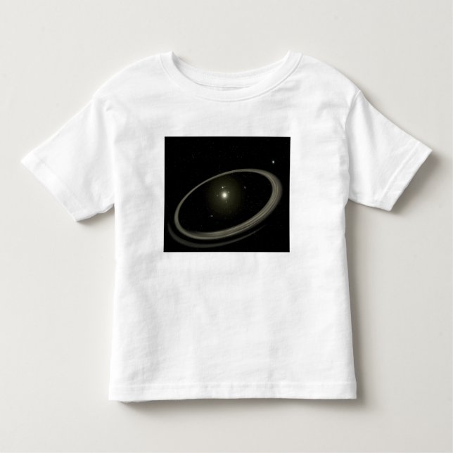 Camiseta De Bebé Una joven estrella rodeada de planetas de tamaño c (Anverso)