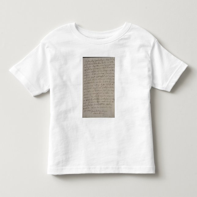 Camiseta De Bebé Una letra de Maria Teresa a rey Frederick (Anverso)