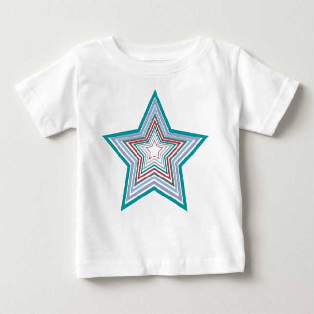 Camiseta De Bebé Una linda estrella de navidades solo para el bebé  (Anverso)