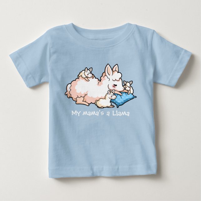 Camiseta De Bebé Una llama de mi mamá (Anverso)