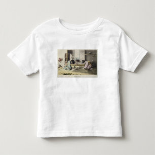 Camiseta De Bebé Una llamada de la tarde, c.1880 (albumen coloreado