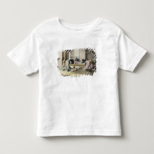 Camiseta De Bebé Una llamada de la tarde, c.1880 (albumen coloreado