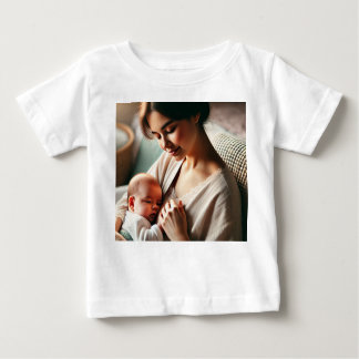 Camiseta De Bebé Una madre abrazando a su bebé