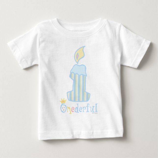 Camiseta De Bebé Una maravillosa vela azul (Anverso)