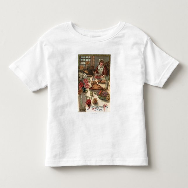 Camiseta De Bebé Una mesa de peregrinas (Anverso)
