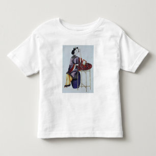 Camiseta De Bebé Una mujer china arreglándose el pelo