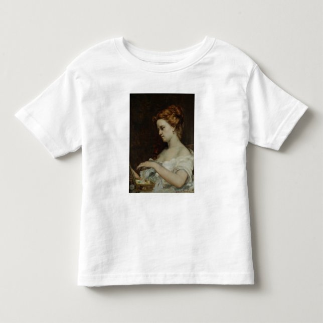 Camiseta De Bebé Una mujer con joyería, 1867 (Anverso)