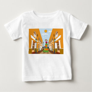 Camiseta De Bebé Una mujer con un tazón de frutas en Colombia