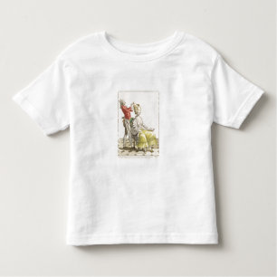 Camiseta De Bebé Una mujer joven en un Peignoir con su peluquero,