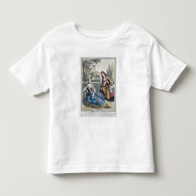 Camiseta De Bebé Una mujer sentada en la hierba (Anverso)