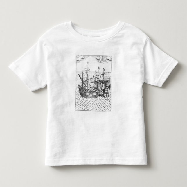 Camiseta De Bebé Una nave de tesoro española (Anverso)