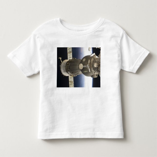 Camiseta De Bebé Una nave espacial Soyuz retrocedió por la Tierra (Anverso)