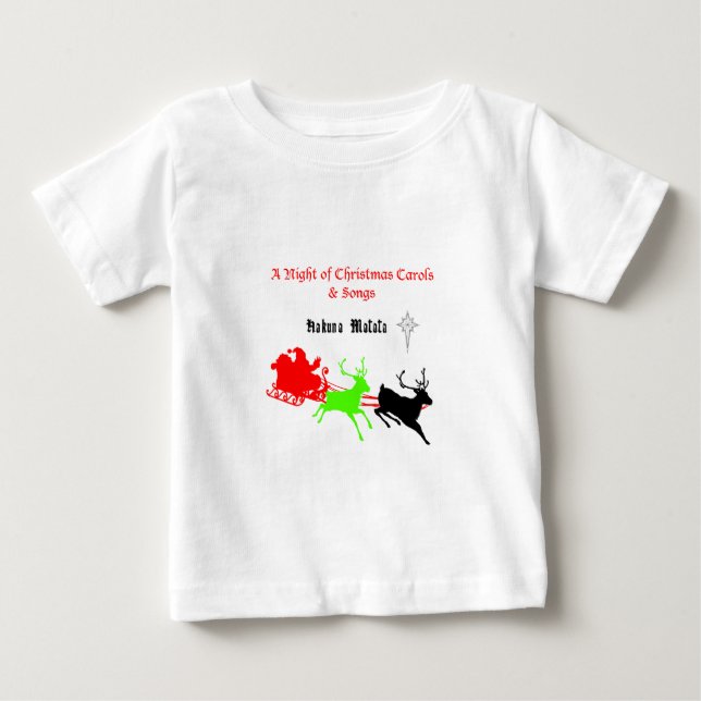 Camiseta De Bebé Una noche de Navidades villancicos y canciones Hak (Anverso)