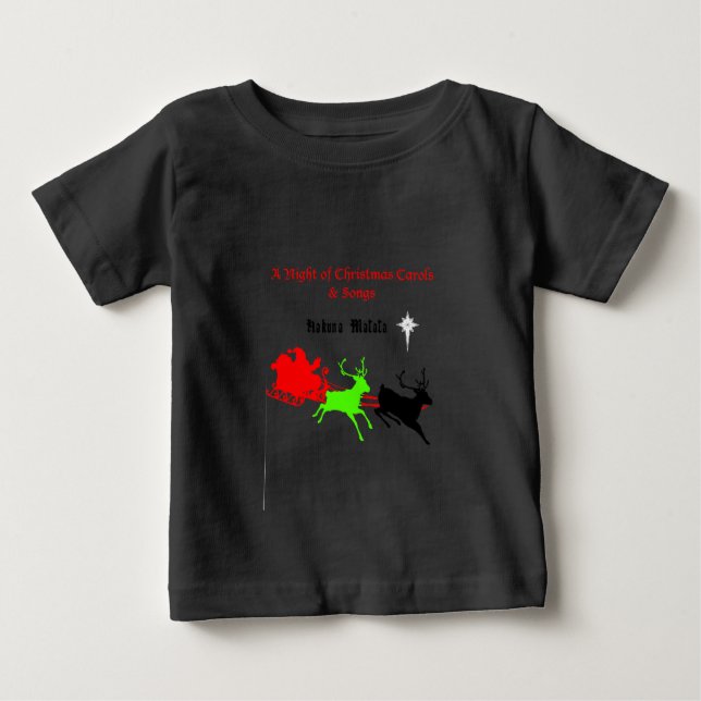Camiseta De Bebé Una noche de Navidades villancicos y canciones Hak (Anverso)