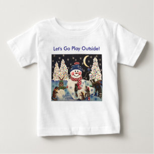 Camiseta De Bebé "Una noche mágica en la nieve"