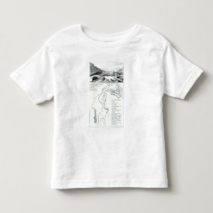 Camiseta De Bebé Una opinión de perspectiva del lago George