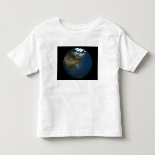 Camiseta De Bebé Una opinión global sobre Asia con hielo marino