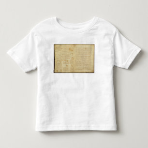 Camiseta De Bebé Una página del códice Leicester, 1508-12