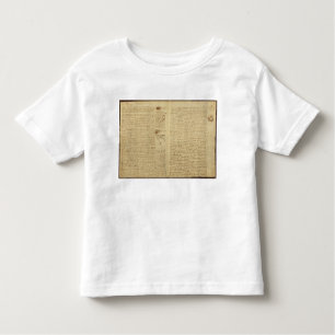 Camiseta De Bebé Una página del códice Leicester, 1508-12