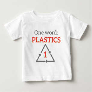 Camiseta De Bebé Una palabra: Plásticos