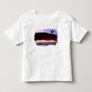 Camiseta De Bebé Una pareja observa el amanecer desde la cima del A