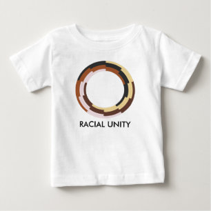 Camiseta De Bebé Una pieza racial del bebé de la unidad