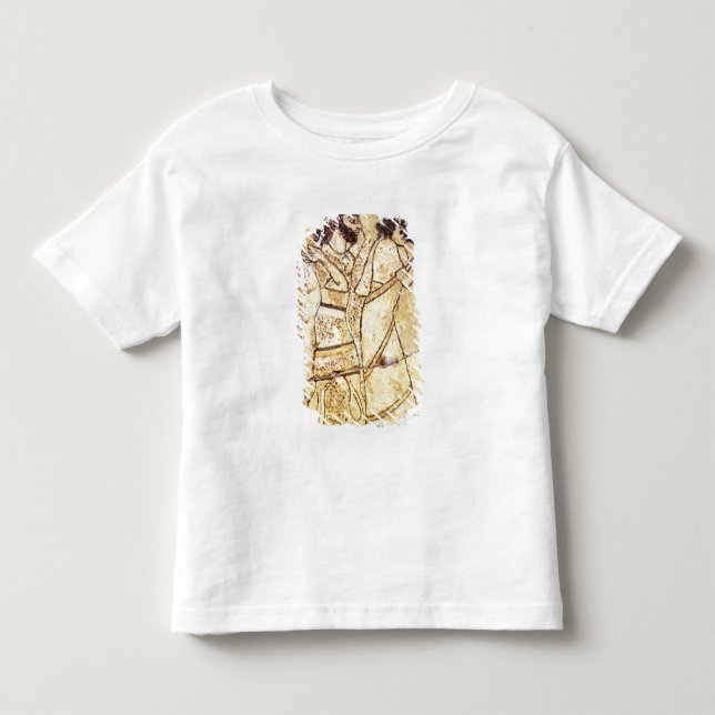 Camiseta De Bebé Una placa que representa caminar de dos hombres (Anverso)