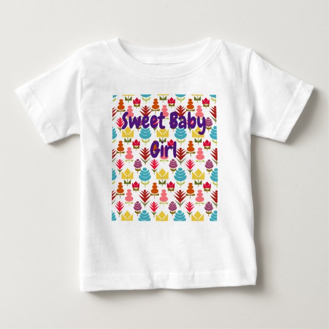 Camiseta De Bebé Una Plétora de Flores (Anverso)