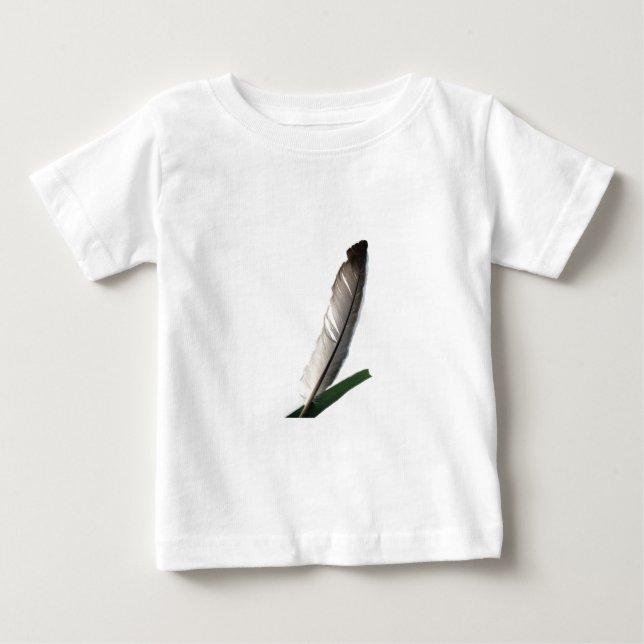 Camiseta De Bebé Una pluma (Anverso)