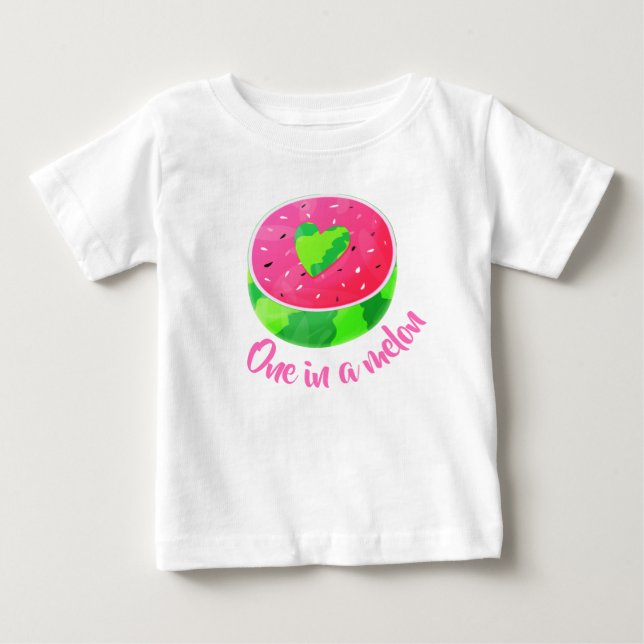 Camiseta De Bebé Una Sandía Dulce Verano Sandía (Anverso)