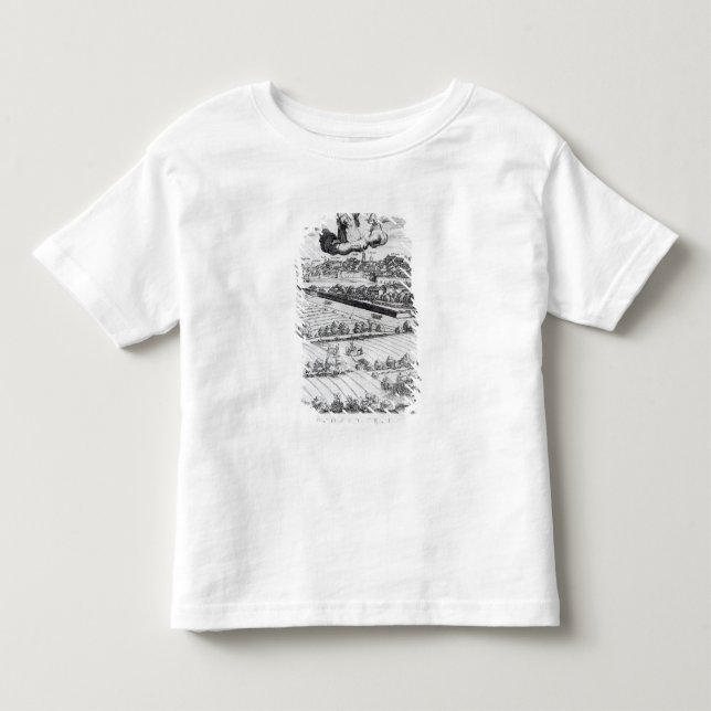 Camiseta De Bebé Una sección de un mapa de Milano, 1640 (Anverso)