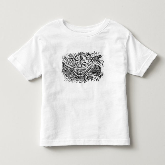 Camiseta De Bebé Una serpiente de mar (Anverso)