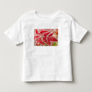Camiseta De Bebé Una tormenta de hielo invernal cubriendo las hojas
